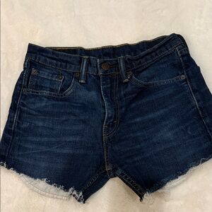 Levi's Dark Blue Jean Shorts for Women